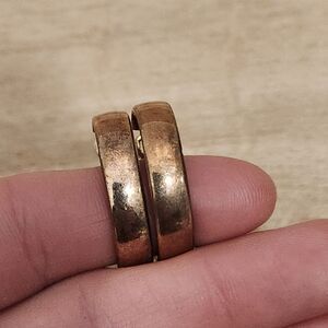 Designer Jacmel Mauritius JCM Sterling Silver 925 1" Hoop Earrings